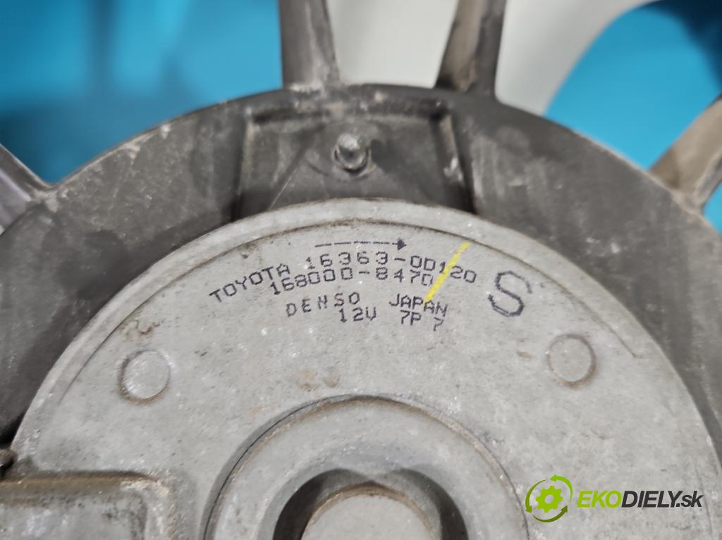 Toyota Auris I 2006-2013 1.3 16V 99 HP manual 73 kW 1329 cm3 5- Ventilátor chladiča 168000-8470
