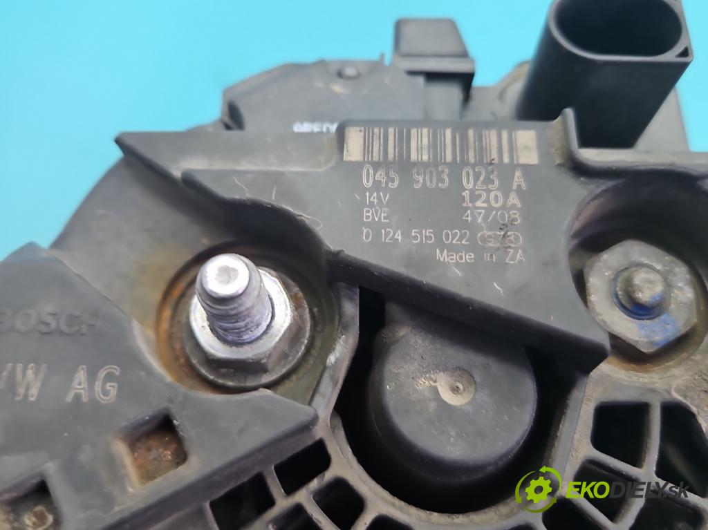 Skoda Fabia II 2007-2014 1.4 tdi 69KM manual 51 kW 1422 cm3 5- Alternator 045903023A (Alternátor)