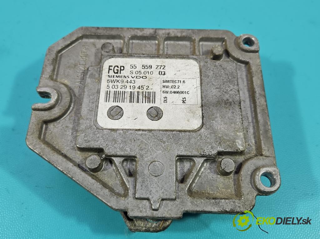 Opel Astra III 2004-2014 1.8 16V 125 HP manual 92 kW 1796 cm3 5- riadiaca jednotka motora 55559272