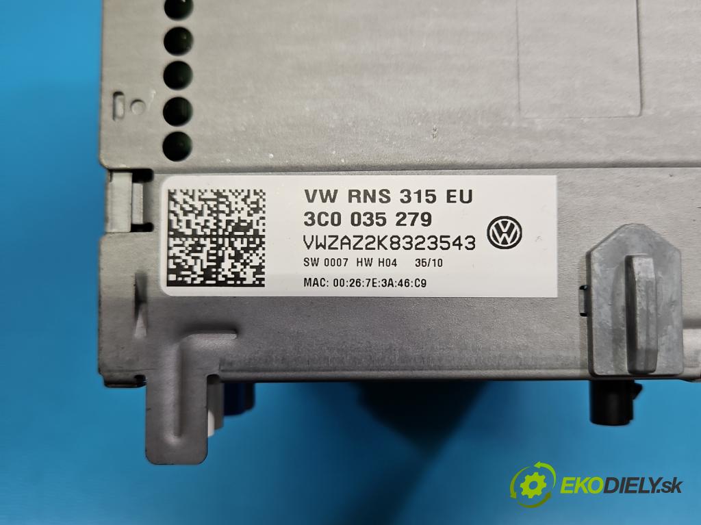 Vw Touran I 2003-2015 1.6 tdi 105 HP manual 77 kW 1599 cm3 5- Radio originál 3C0035279