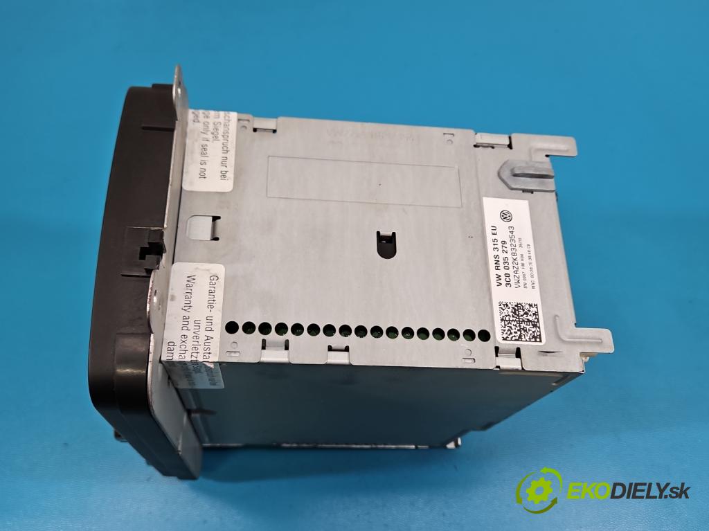 Vw Touran I 2003-2015 1.6 tdi 105 HP manual 77 kW 1599 cm3 5- Radio originál 3C0035279