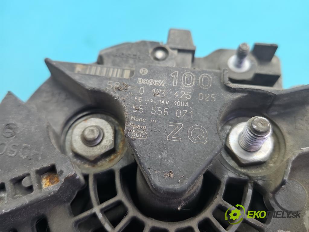 Opel Astra III 2004-2014 1.8 16V 125 HP manual 92 kW 1796 cm3 5- Alternator 0124425025 (Alternátor)