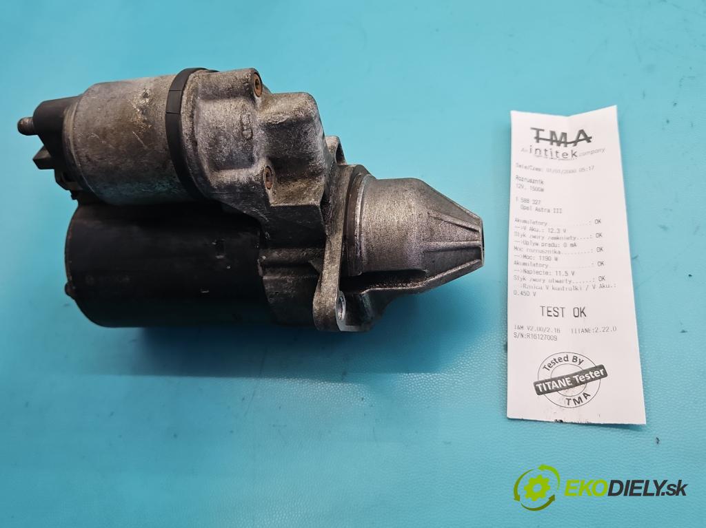 Opel Astra III 2004-2014 1.8 16V 125 hp manual 92 kW 1796 cm3 5- startér: 0001107435 (Startér)