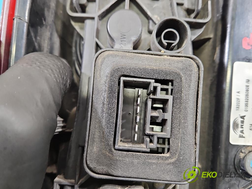 Citroen Nemo 2007-2017 1.4 hdi 68 HP manual 50 kW 1399 cm3 5- svetlo / reflektor zadné pravé 01353205080E (Kľučka dverí ostatné)