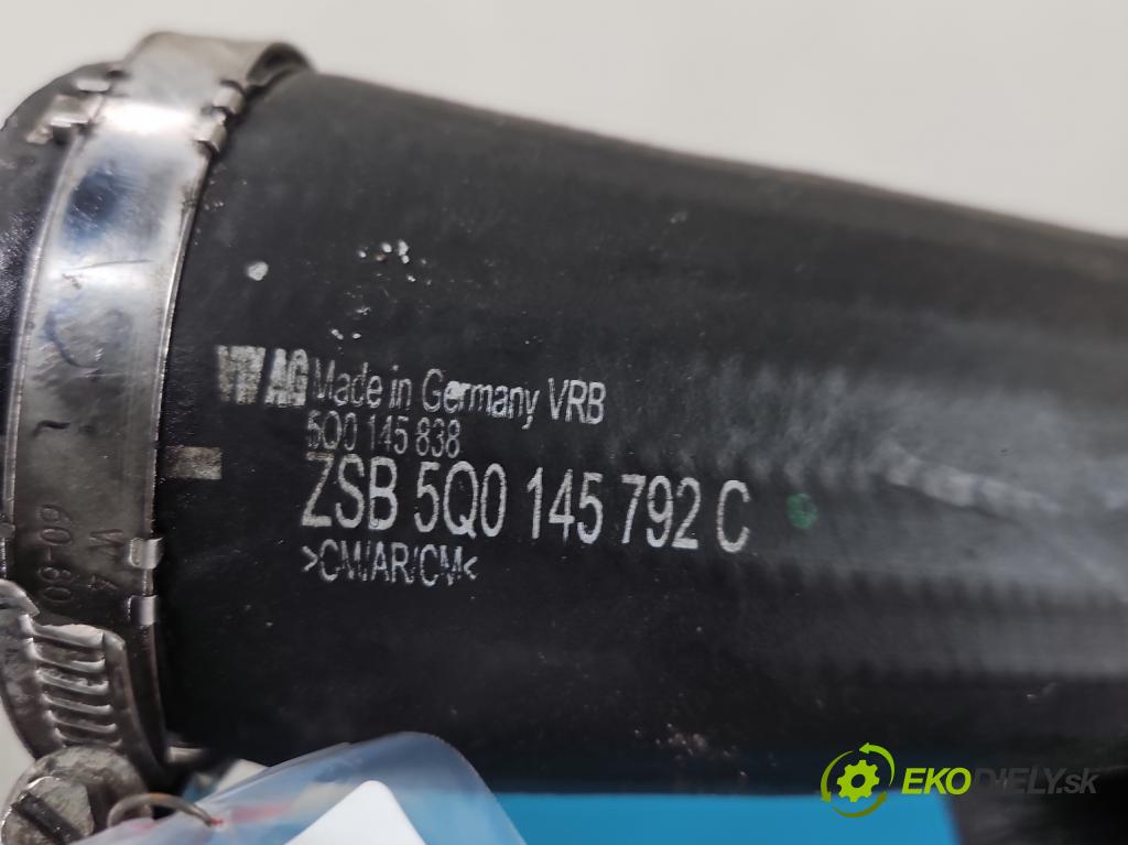 Audi A3 8V 2013-2020 1.8 TFSI 179KM automatic 132 kW 1798 cm3 4- Trubka: 5Q0145792C