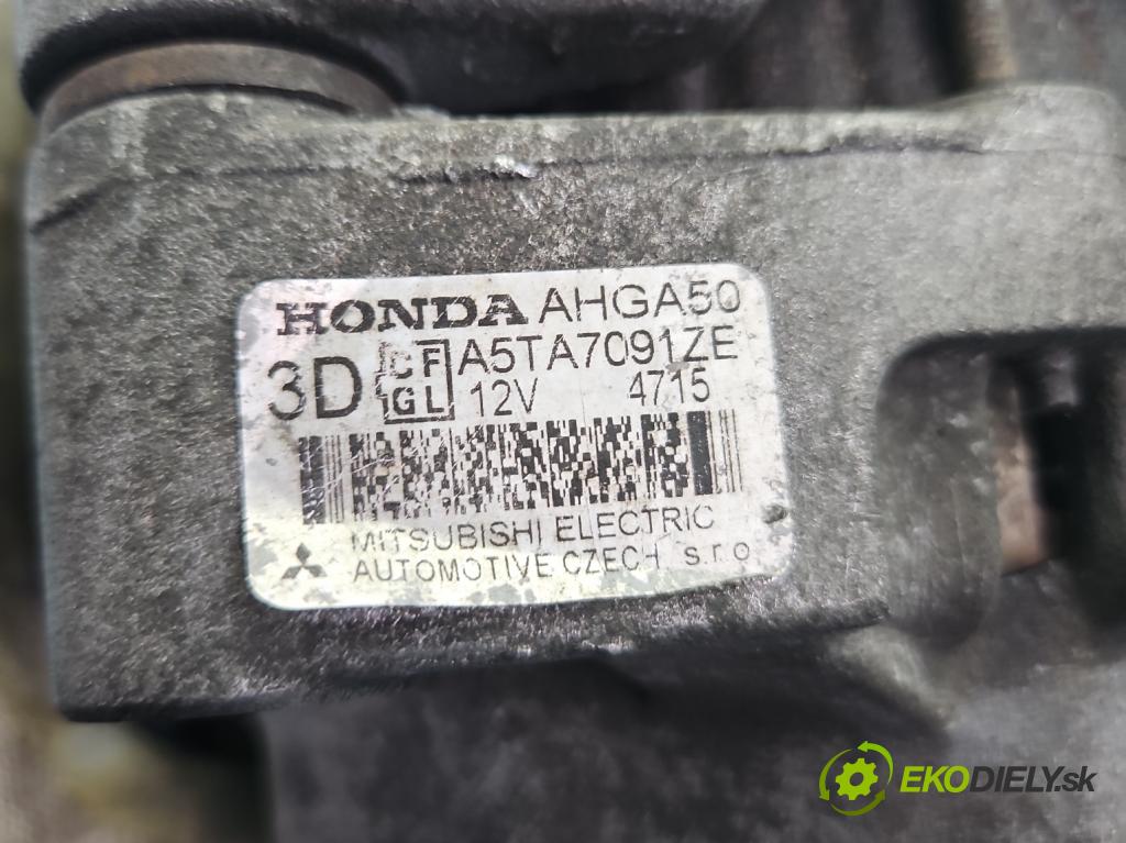 Honda Civic VII 2000-2006 1.4 16V 90 HP manual 66 kW 1396 cm3 3- Alternator A5TA7091ZE (Alternátor)