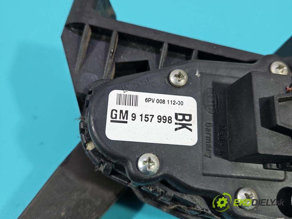 Opel Astra III 2004-2014 1.8 16V 125 HP manual 92 kW 1796 cm3 5- pedal plyn potenciometr: 9157998