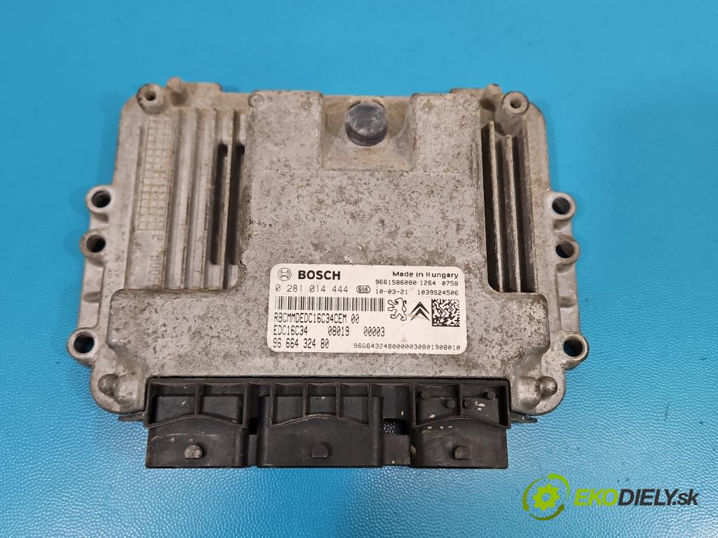 Citroen Nemo 2007-2017 1.4 hdi 68 hp manual 50 kW 1399 cm3 5- řídící jednotka motoru 0281014444