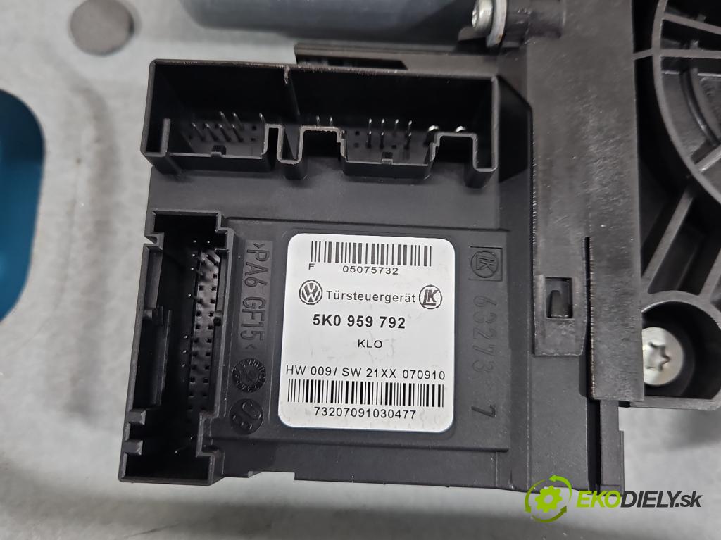 Vw Touran I 2003-2015 1.6 tdi 105 HP manual 77 kW 1599 cm3 5- mechanizmus okna predné pravý 5K0959792