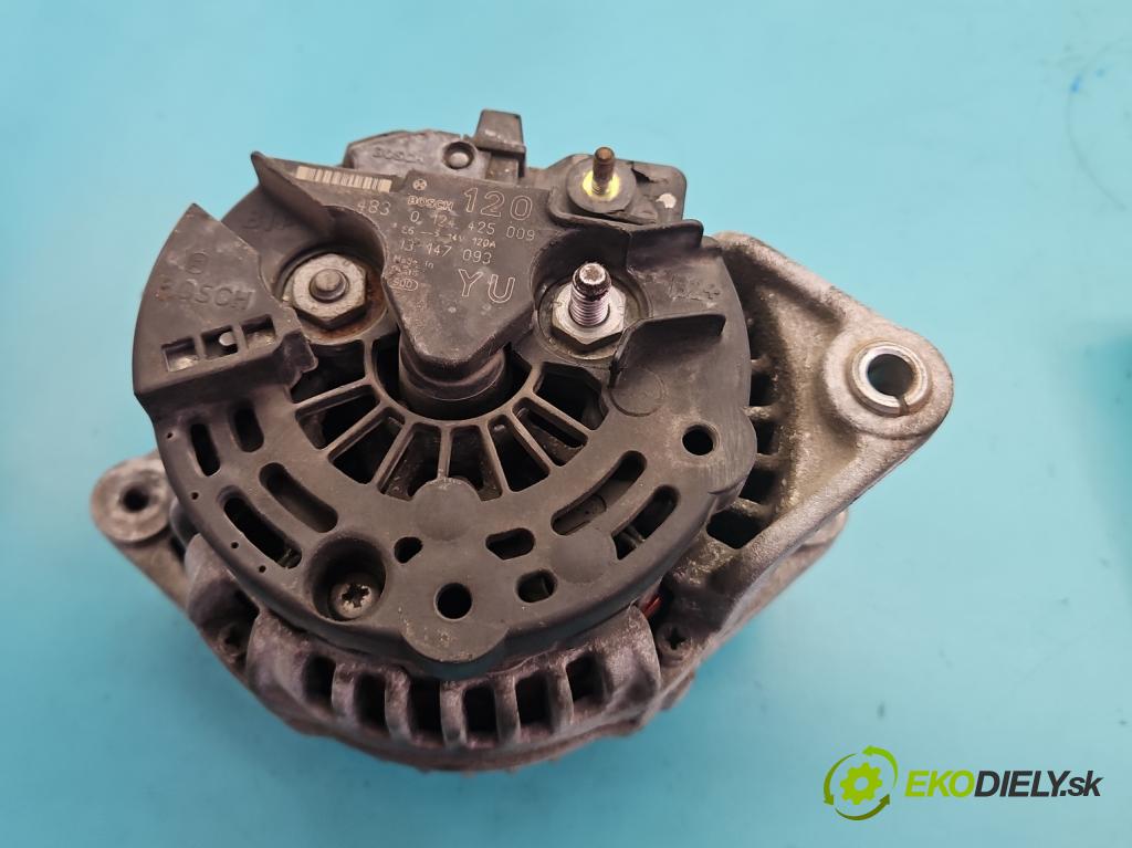 Opel Zafira A 1999-2005 1.8 16V 125 HP manual 92 kW 1796 cm3 5- Alternator 0124425009 (Alternátor)