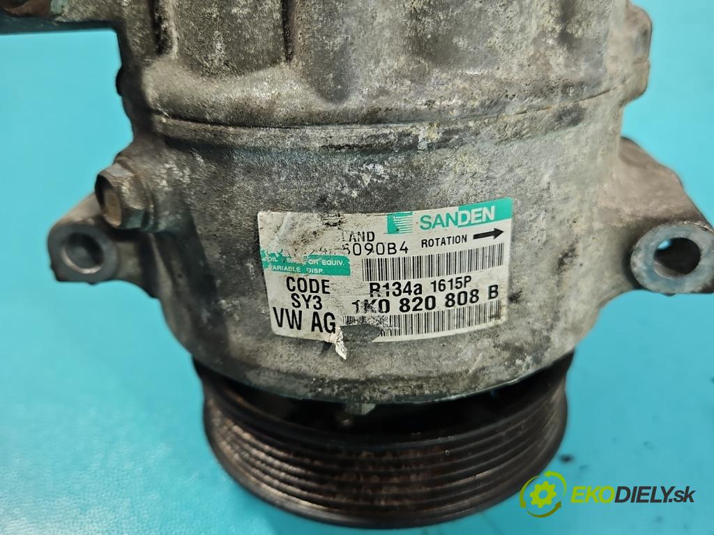 Vw Touran I 2003-2015 1.6 tdi 105 HP manual 77 kW 1599 cm3 5- Kompresor: klimatizácie 1K0820808B (Kompresor klimatizácie)