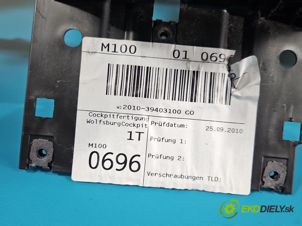 Vw Touran I 2003-2015 1.6 tdi 105 HP manual 77 kW 1599 cm3 5- kokpit,pristrojová doska rozdeľovacia