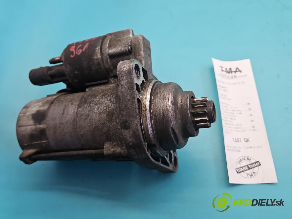 Vw Golf plus 1.9 tdi 90 HP manual 66 kW 1896 cm3 5- štartér 02Z911023H (Štartér)