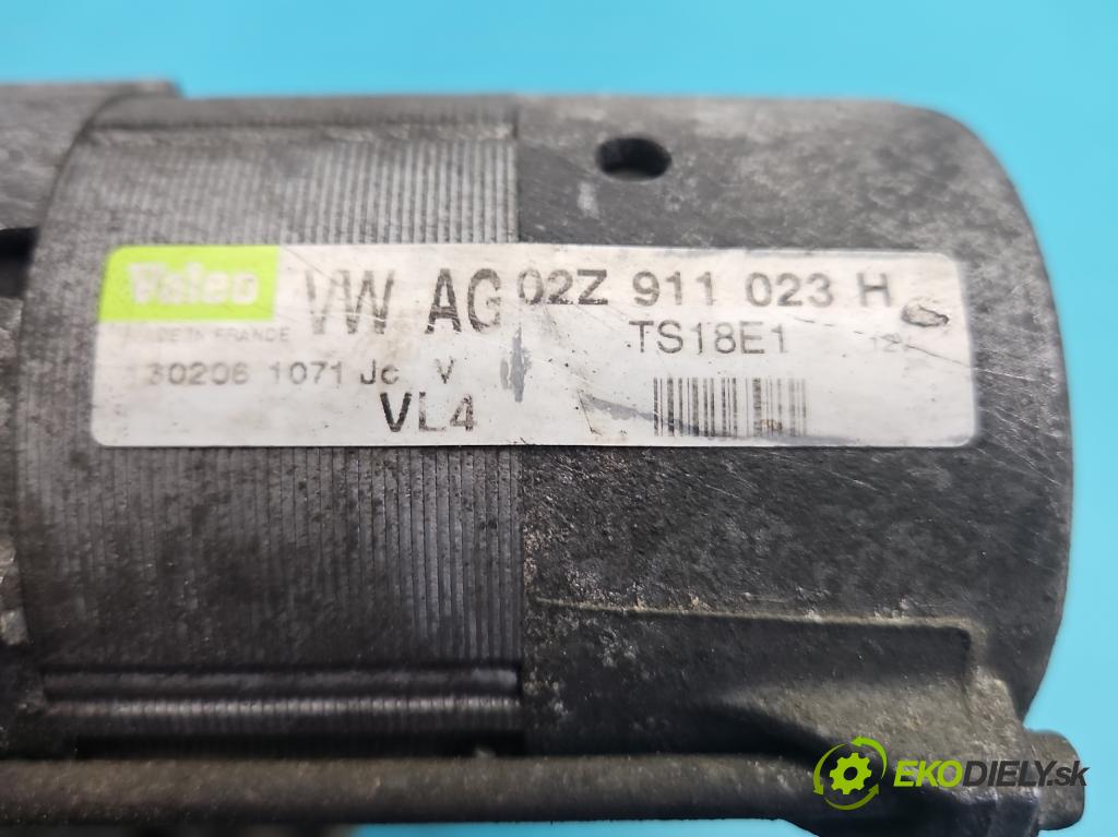 Vw Golf plus 1.9 tdi 90 HP manual 66 kW 1896 cm3 5- štartér 02Z911023H (Štartér)