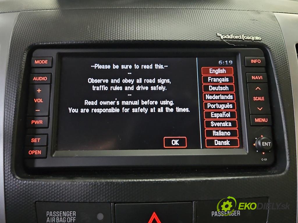 Citroen C-Crosser 2007-2012 2.2 hdi 156 hp manual 115 kW 2179 cm3 5- Radio továrna: 8750A139