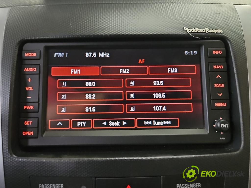 Citroen C-Crosser 2007-2012 2.2 hdi 156 hp manual 115 kW 2179 cm3 5- Radio továrna: 8750A139