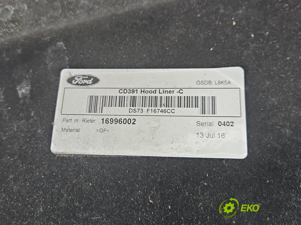 Ford Mondeo Mk5 2014-2022 2.0 tdci 150 HP automatic 110 kW 1997 cm3 5- Zvuková izolácia kapoty 16996002