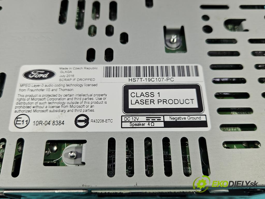 Ford Mondeo Mk5 2014-2022 2.0 tdci 150 hp automatic 110 kW 1997 cm3 5- Radio továrna: HS7T-19C107-PC