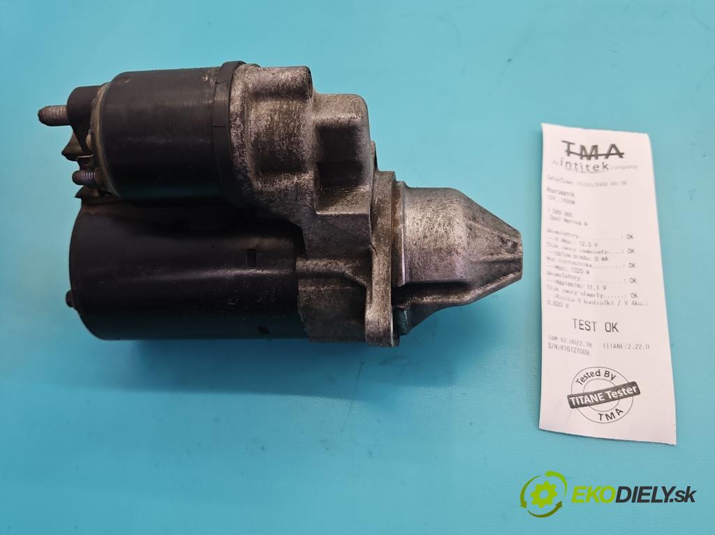 Opel Meriva A 2002-2010 1.6 16V 101 HP manual 74 kW 1598 cm3 5- štartér 0001107401 (Štartér)