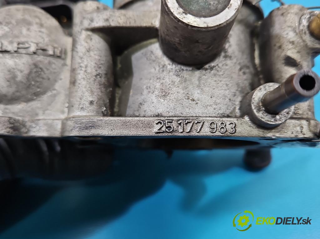 Opel Meriva A 2002-2010 1.6 16V 101 HP manual 74 kW 1598 cm3 5- klapka 25177983 (Škrtiaca klapka)