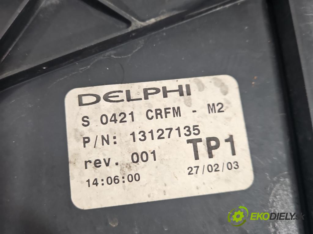 Opel Meriva A 2002-2010 1.6 16V 101 HP manual 74 kW 1598 cm3 5- Ventilátor chladiča 13127135