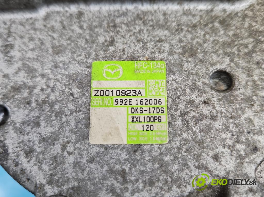 Mazda 6 II GH 2007-2012 1.8 16V 120 hp manual 88 kW 1798 cm3 5- Kompresor: klíma Z0010923A (Kompresor klimatizace)