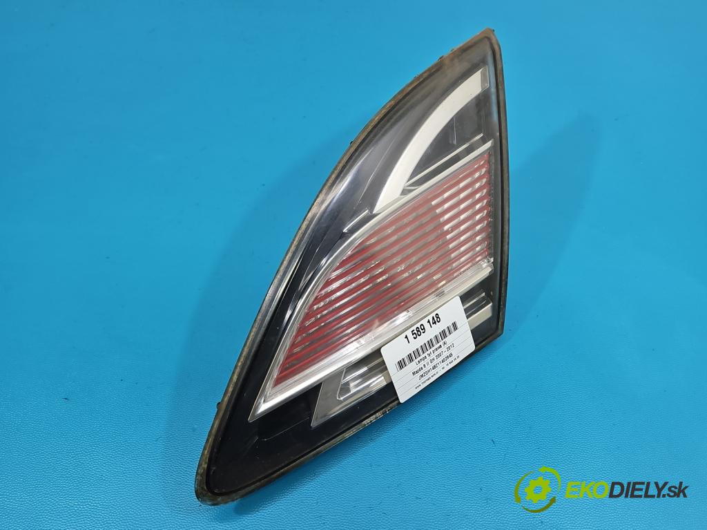 Mazda 6 II GH 2007-2012 1.8 16V 120 hp manual 88 kW 1798 cm3 5- světlo zadní pravé 132-41055 (Klika dveří ostatní)