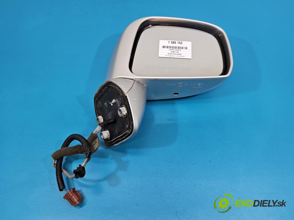 Nissan Tiida 1.8 16V 125 HP automatic 92 kW 1798 cm3 5- zrkadlo pravé  (Kľučka dverí ostatné)