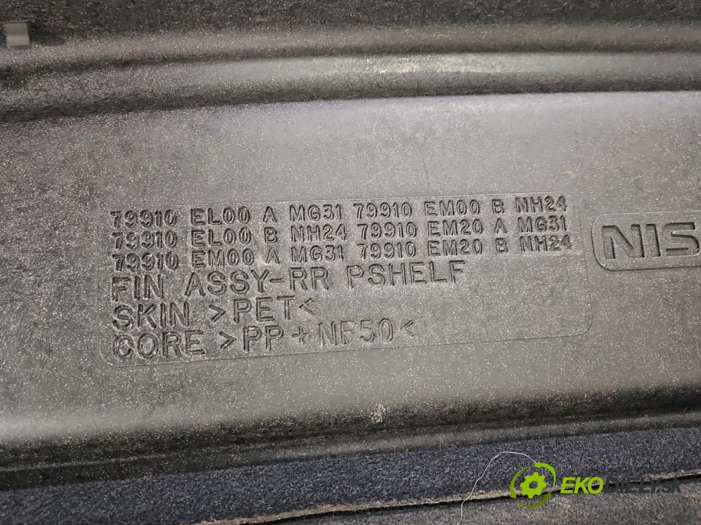 Nissan Tiida 1.8 16V 125 HP automatic 92 kW 1798 cm3 5- zadná 79910-EL00-A (Pláto kufra)