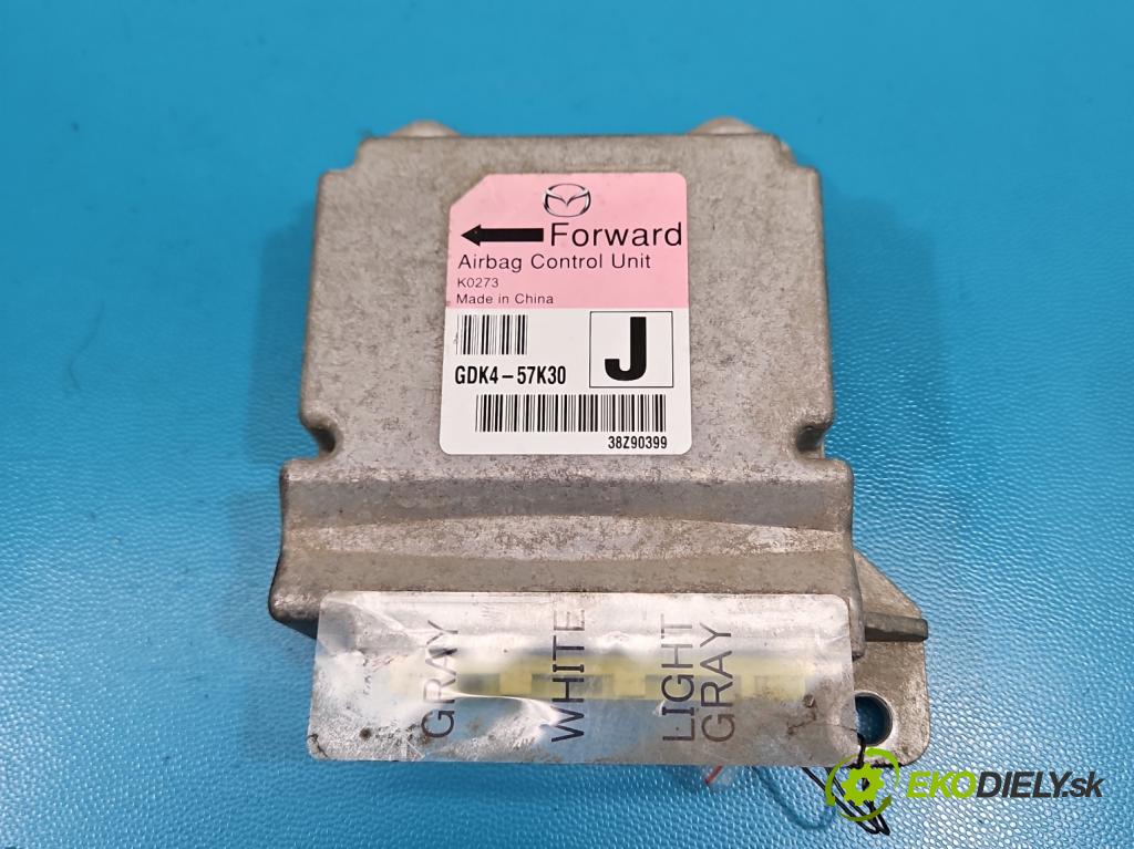 Mazda 6 II GH 2007-2012 1.8 16V 120 HP manual 88 kW 1798 cm3 5- riadiaca jednotka vankúše: GDK-57K30