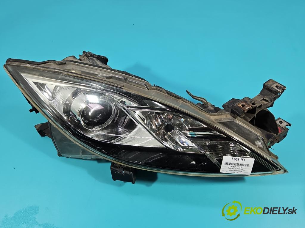 Mazda 6 II GH 2007-2012 1.8 16V 120 hp manual 88 kW 1798 cm3 5- světlo pravý  (Pravé přední světlo)