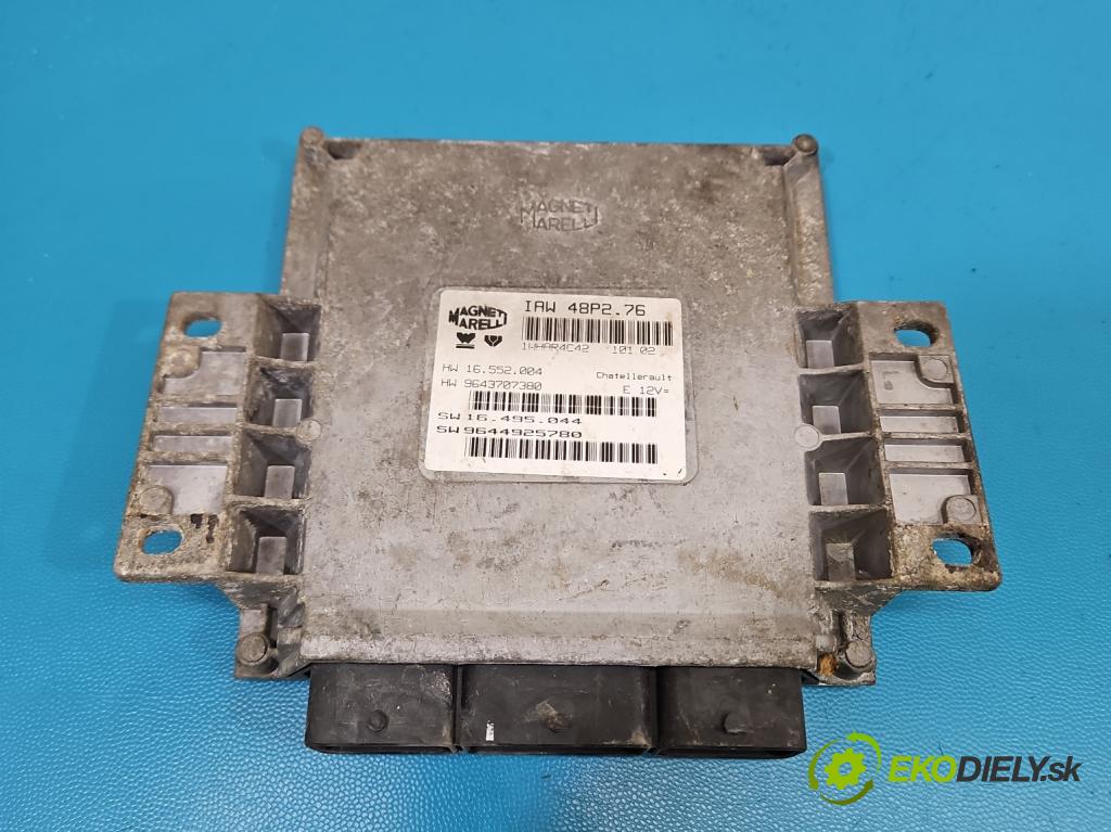 Peugeot 206 1.1 8V 60 HP manual 44 kW 1124 cm3 5- riadiaca jednotka motora IAW 48P2.76