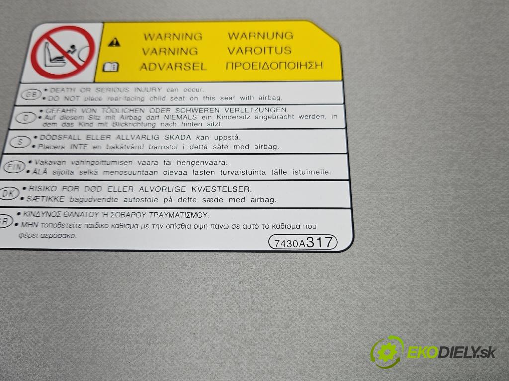Citroen C-Crosser 2007-2012 2.2 hdi 156 HP manual 115 kW 2179 cm3 5- clonítko ľavé 7430A317