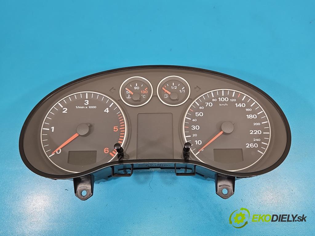 Audi A3 8P 2003-2012 1.9 tdi 105 HP manual 77 kW 1896 cm3 3- prístrojovka/ budíky 8P0920900L (Prístrojová doska)
