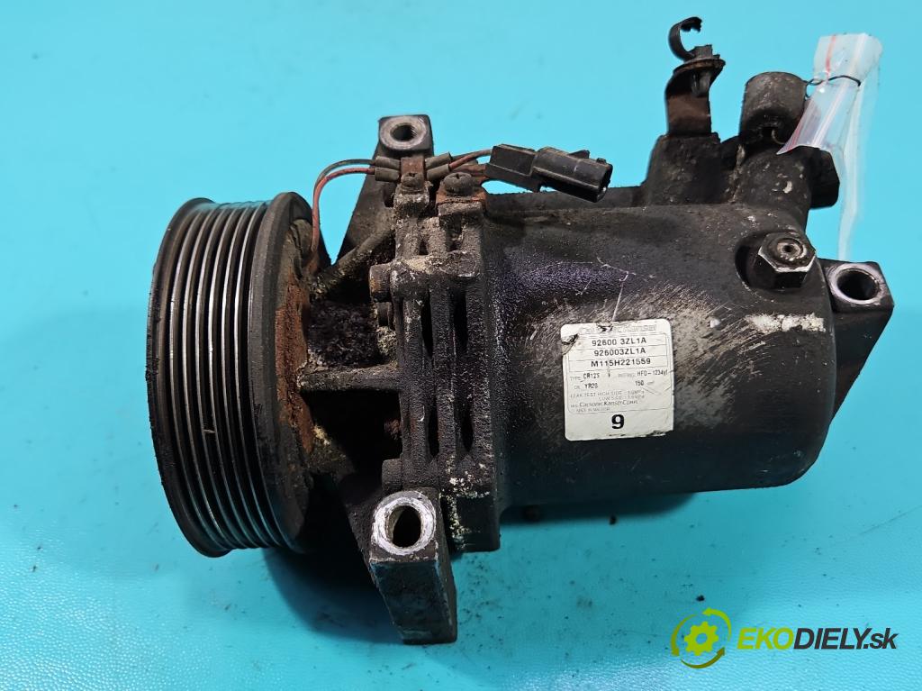 Nissan Pulsar 1.2 T 116 HP manual 85 kW 1197 cm3 5- Kompresor: klimatizácie 926003ZL1A (Kompresor klimatizácie)