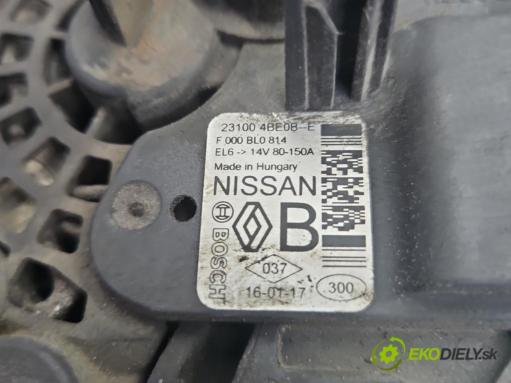 Nissan Pulsar 1.2 T 116 HP manual 85 kW 1197 cm3 5- Alternator F000BL0814 (Alternátor)