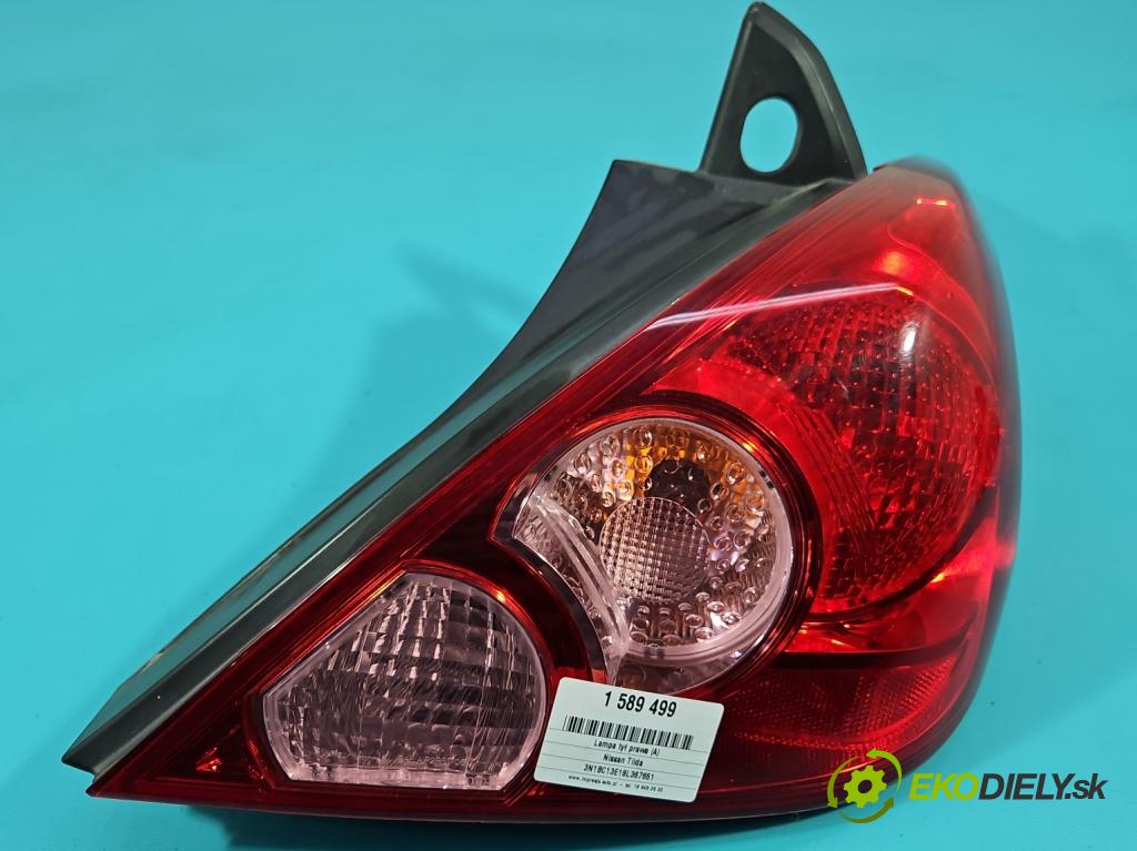 Nissan Tiida 1.8 16V 125 HP automatic 92 kW 1798 cm3 5- svetlo / reflektor zadné pravé 26550-EM30A (Kľučka dverí ostatné)