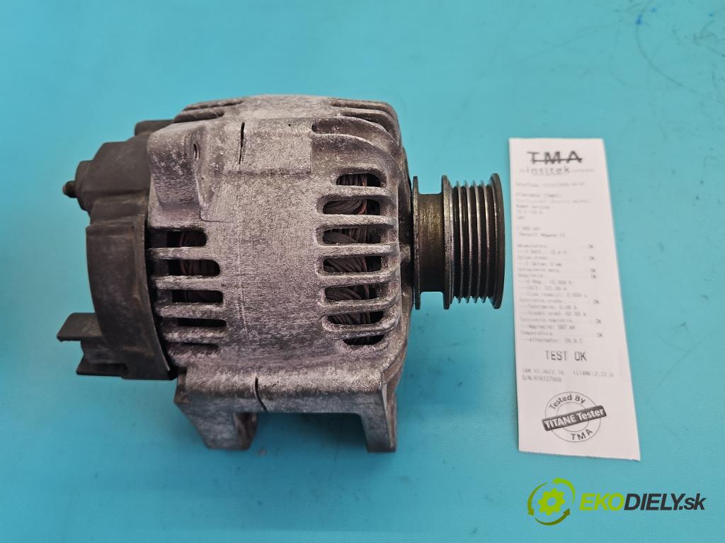 Renault Megane II 2003-2008 1.6 16V 113 hp manual 83 kW 1598 cm3 3- Alternator 8200100907 (Alternátor)