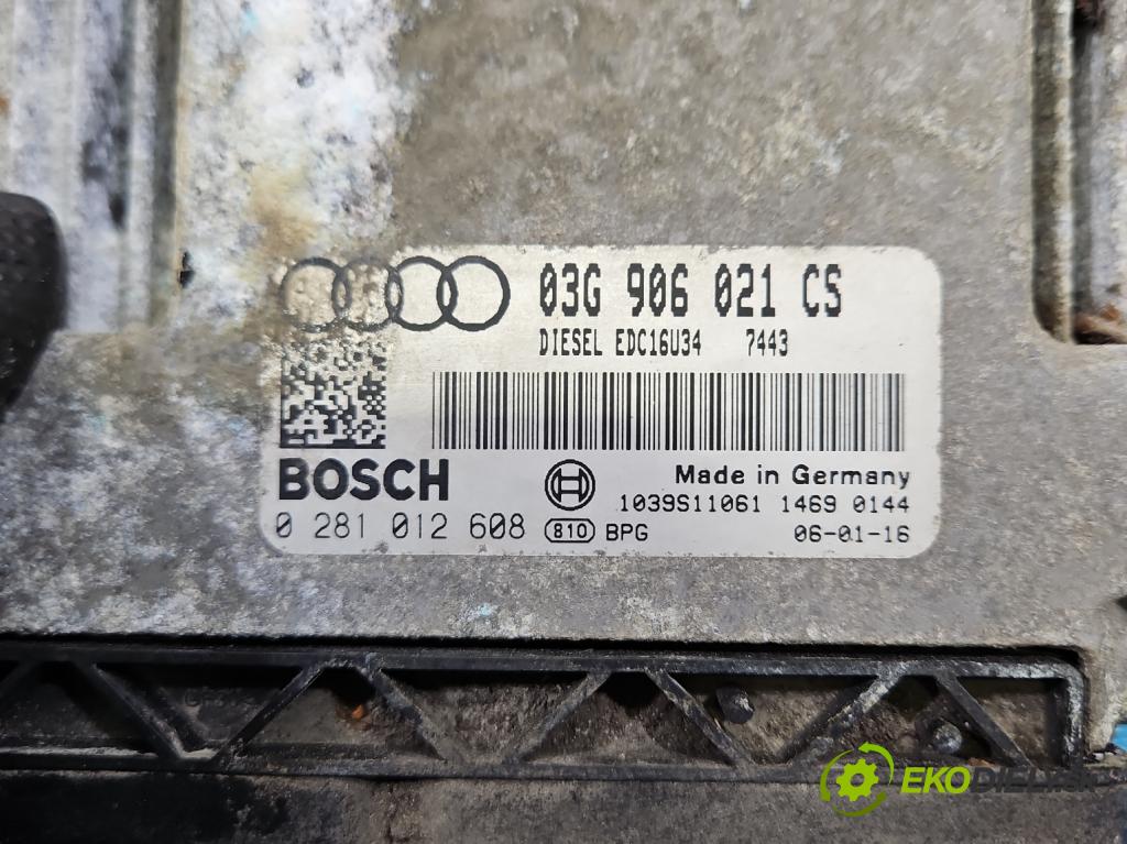 Audi A3 8P 2003-2012 1.9 tdi 105 HP manual 77 kW 1896 cm3 3- riadiaca jednotka motora 03G906021CS