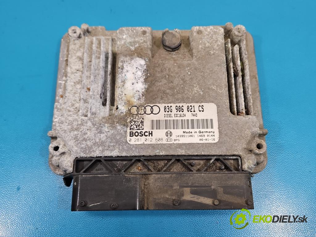 Audi A3 8P 2003-2012 1.9 tdi 105 HP manual 77 kW 1896 cm3 3- riadiaca jednotka motora 03G906021CS