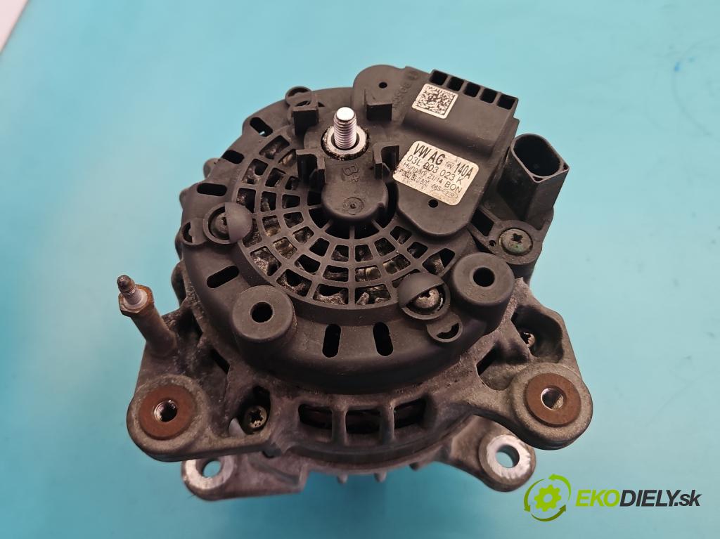 Vw Golf VII 2012-2020 1.6 tdi 105 HP manual 77 kW 1598 cm3 5- Alternator 03L903023K (Alternátor)