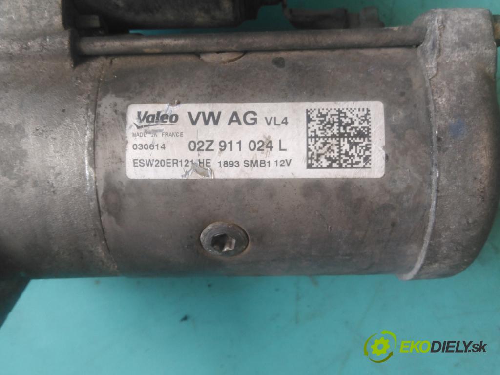 Vw Golf VII 2012-2020 1.6 tdi 105 HP manual 77 kW 1598 cm3 5- štartér 02Z911024L (Štartér)