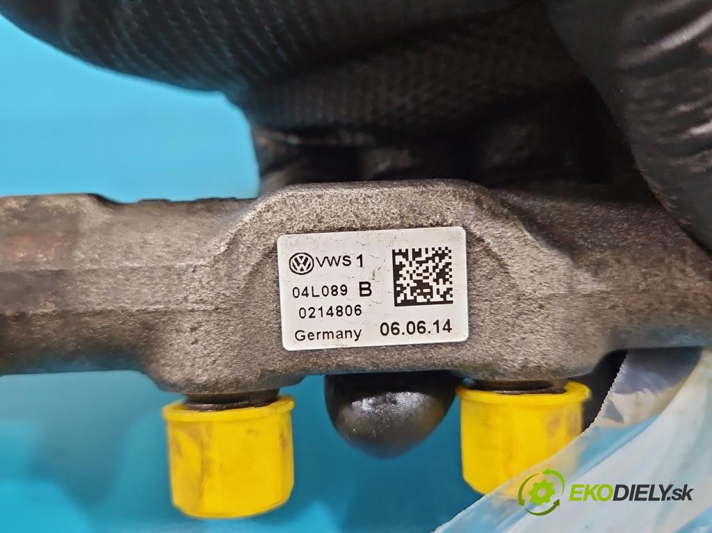 Vw Golf VII 2012-2020 1.6 tdi 105 HP manual 77 kW 1598 cm3 5- lišta vstrekovacia 04L089B (Vstrekovacia lišta)