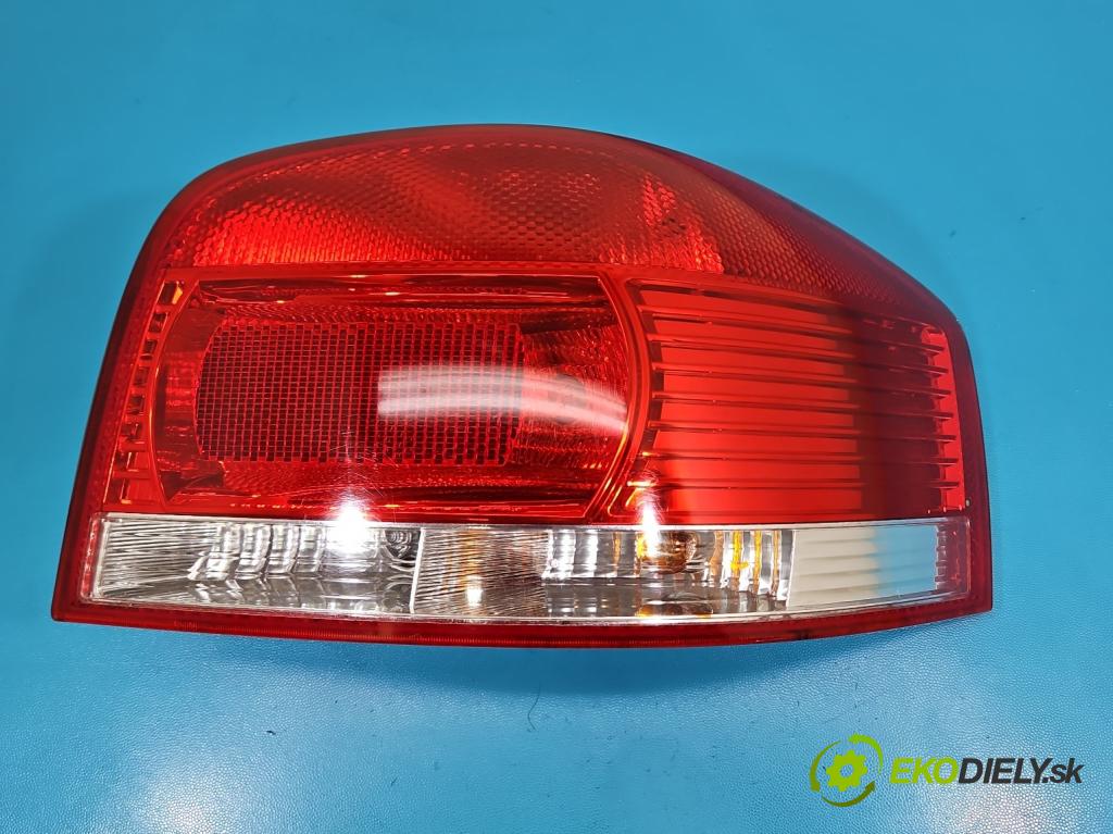 Audi A3 8P 2003-2012 1.9 tdi 105 HP manual 77 kW 1896 cm3 3- svetlo / reflektor zadné pravé 8P0945096 (Kľučka dverí ostatné)