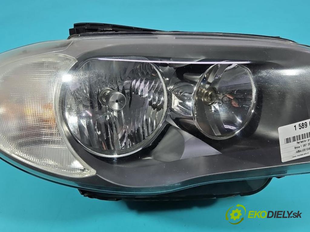 Bmw 1 E87 2004-2011 2.0 16V N43: B20 143 hp manual 105 kW 1995 cm3 5- světlo pravý 7193388 (Pravé přední světlo)