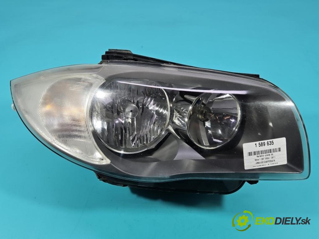 Bmw 1 E87 2004-2011 2.0 16V N43: B20 143 hp manual 105 kW 1995 cm3 5- světlo pravý 7193388 (Pravé přední světlo)