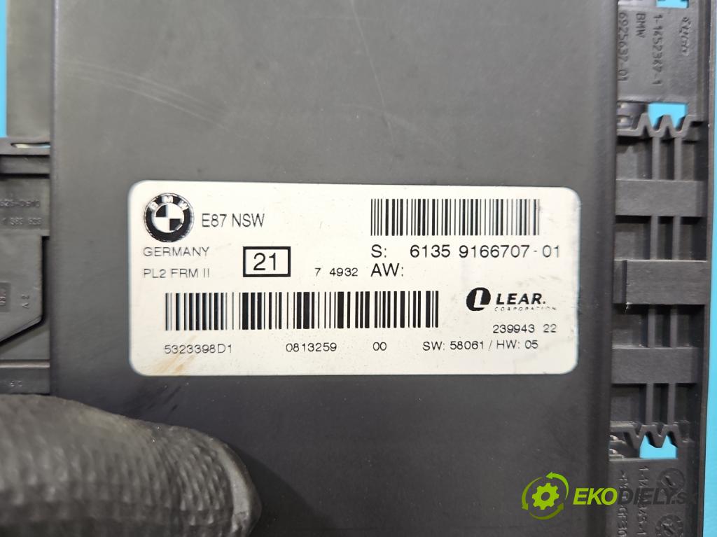 Bmw 1 E87 2004-2011 2.0 16V N43: B20 143 hp manual 105 kW 1995 cm3 5- řídící jednotka 9166707