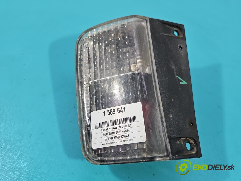 Opel Vivaro 2001-2014 1.9 cdti 82 HP manual 60 kW 1870 cm3 5- svetlo / reflektor zadné ľavé nárazník 19-A662