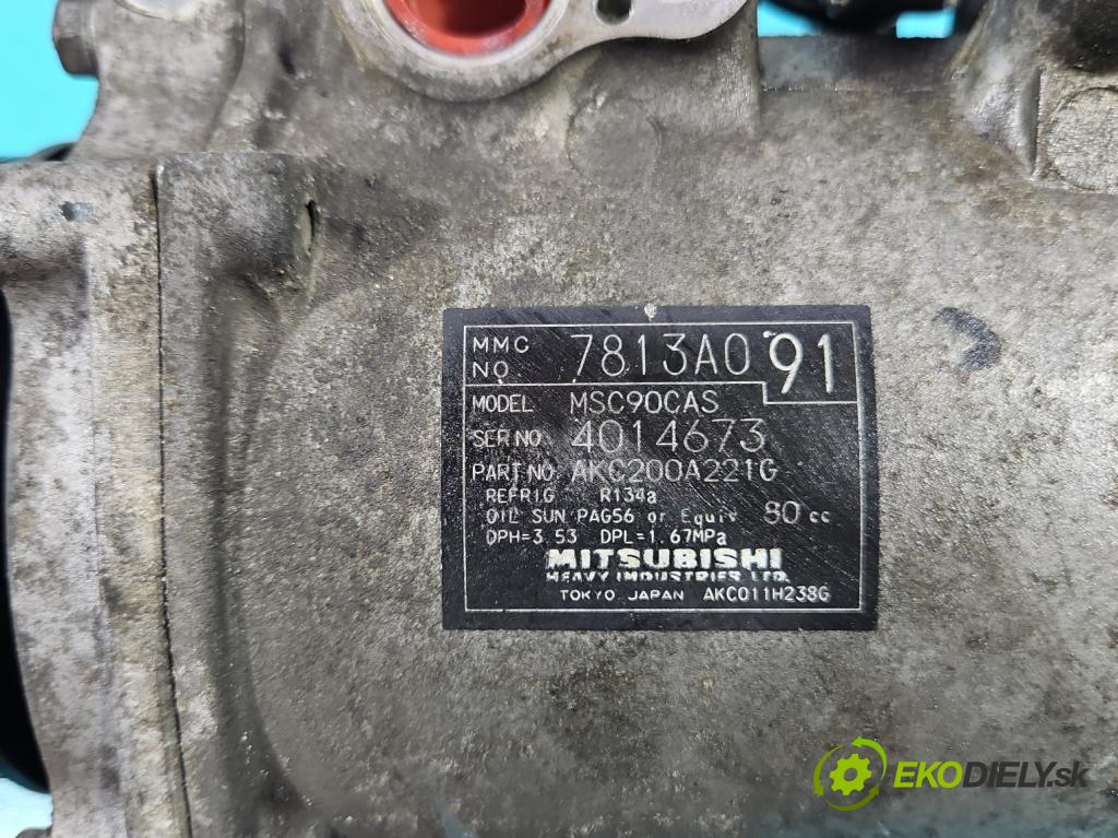 Citroen C-Crosser 2007-2012 2.2 hdi 156 HP manual 115 kW 2179 cm3 5- Kompresor: klimatizácie 7813A091 (Kompresor klimatizácie)