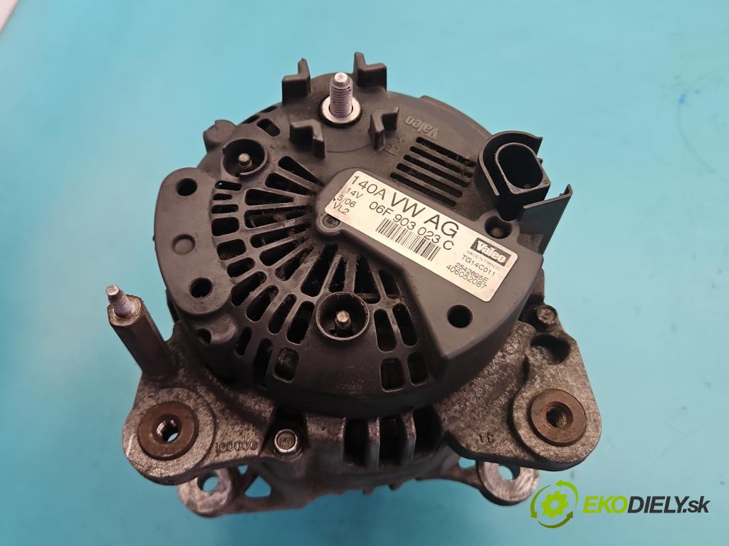 Audi A3 8P 2003-2012 1.9 tdi 105 HP manual 77 kW 1896 cm3 3- Alternator 06F903023C (Alternátor)